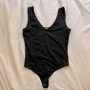 Classic black bodysuit; Size 4-6
